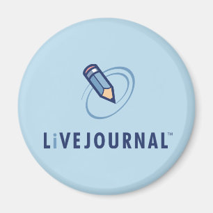 Vertikales LiveJournal-Logo Magnet