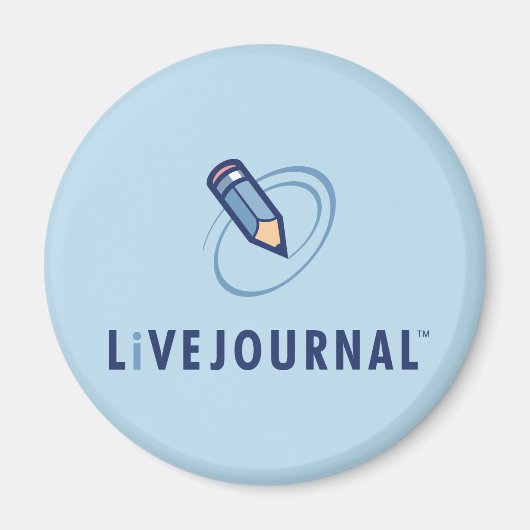 Vertikales LiveJournal-Logo Magnet (Vorne)