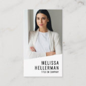 Vertikales Logo für QR-Unternehmen mit beruflichem Visitenkarte (Vorderseite)