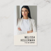 Vertikales Logo für QR-Unternehmen mit beruflichem Visitenkarte (Vorderseite)