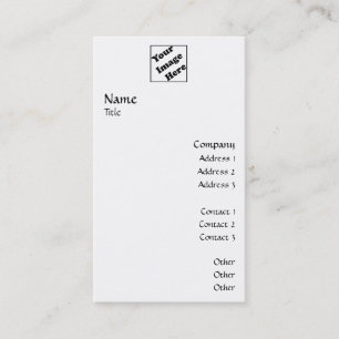 Vertikales Logo machen 2 glatt Visitenkarte