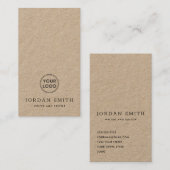 Vertikales Logo, moderne beruflich Kraft Visitenkarte (Vorne/Hinten)