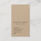 Vertikales Logo, moderne beruflich Kraft Visitenkarte (Rückseite)