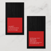 Vertikales, modernes Grauholz, beruflich Visitenkarte (Vorne/Hinten)