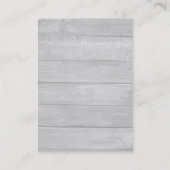 Vertikales, modernes Holz-Hintergrundbild Visitenkarte (Rückseite)