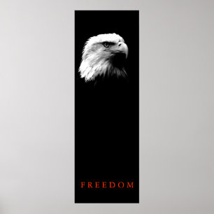 Vertikales Motivierend FREEDOM Bald Eagle Poster