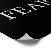 Vertikales Motivierend Furchtbaldposter Poster (Ecke)