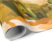 Vertikales Muster weißer Rosen. Jubiläum, hinten Geschenkpapier (Rolleneckpunkt)