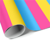 Vertikales Pansexual-Pride-Flag Geschenkpapier (Rolleneckpunkt)
