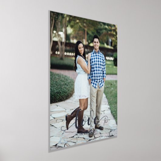 Vertikales Portrait der Skript-Liebe Foliendrucke (Ablage )