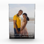 Vertikales Portrait Vacation Souvenir Familie Wied Fotoblock (Vorderseite)