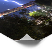 Vertikales Poster über der Stadt (Ecke)