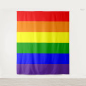 Vertikales Rainbow Pride-Flag Wandteppich (Vorderseite)
