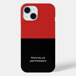 Vertikales Rotes Schwarz Abstrakt Modernes, trendi Case-Mate iPhone Hülle