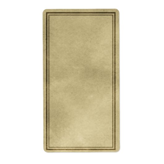 Vertikales Schlichtes Apothekaretikett (Vorne)