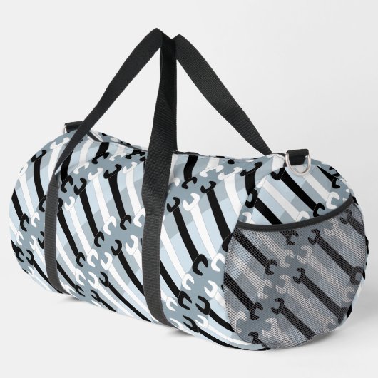 Vertikales Schraubenmuster Duffle Bag (Rechte Ecke)