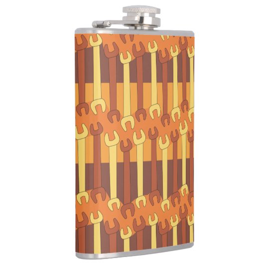 Vertikales Schraubenmuster Flachmann (Rechts)