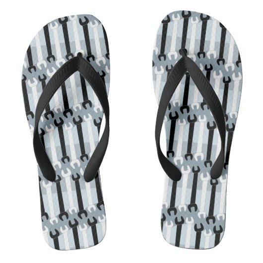 Vertikales Schraubenmuster Flip Flops Badesandalen (Fußbett)