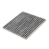 Vertikales Schwarz-Weiß-BW-Muster des Retro-Streif Fliese (Seite)