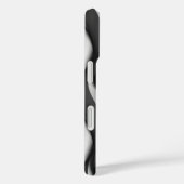 Vertikales Schwarzweißmuster Case-Mate iPhone Hülle (Rückseite / Rechts)