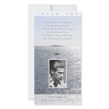 Vertikales Seascape Foto Frame Beileid Vielen Dank