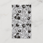 Vertikales Set der Tasten Visitenkarte (Rückseite)