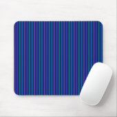 Vertikales Streifenmuster Blau Grün Lila Mousepad (Mit Mouse)