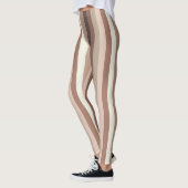 Vertikales Streifenmuster Leggings (Links)