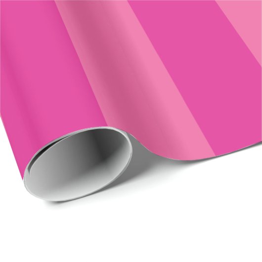 Vertikales Streifenmuster mit Hot Pink Geschenkpapier (Rolleneckpunkt)