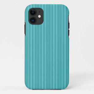 Vertikales Streifenmuster Türkis Turquoise Case-Mate iPhone Hülle