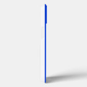 Vertikales Stricksegler Blau- und Weißmuster Case-Mate iPhone Hülle (Rückseite / Rechts)