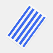 Vertikales Stricksegler Blau- und Weißmuster Serviette (Ecke)