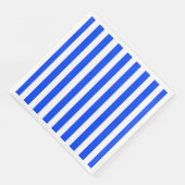 Vertikales Stricksegler Blau- und Weißmuster Serviette (Ecke)