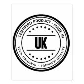 Vertikales UK-Logo-Format Qualität Einzigartige Ko Gummistempel (Prägung)
