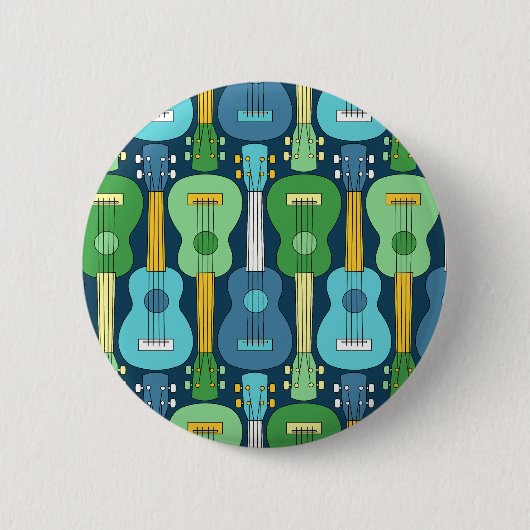 Vertikales Ukulele-Muster Button (Vorderseite)