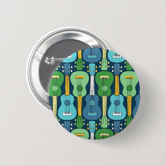 Vertikales Ukulele-Muster Button (Vorne & Hinten)
