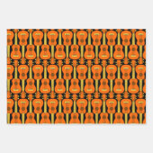 Vertikales Ukulele-Muster Geschenkpapier Set (Vorderseite 3)