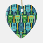 Vertikales Ukulele-Muster Keramik Ornament (Rechts)