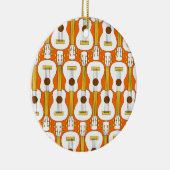 Vertikales Ukulele-Muster Keramik Ornament (Rechts)