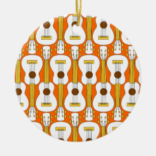 Vertikales Ukulele-Muster Keramik Ornament