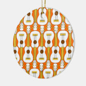 Vertikales Ukulele-Muster Keramik Ornament (Links)