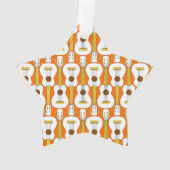 Vertikales Ukulele-Muster Ornament (Rückseite)
