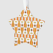 Vertikales Ukulele-Muster Ornament (Vorderseite)