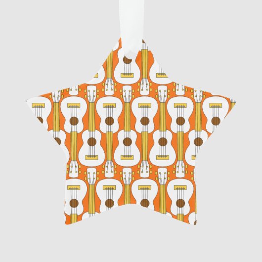 Vertikales Ukulele-Muster Ornament (Vorderseite)