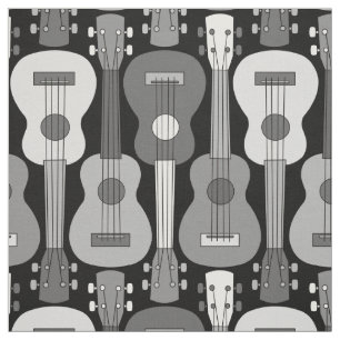 Vertikales Ukulele-Muster Stoff