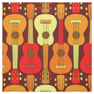 Vertikales Ukulele-Muster Stoff