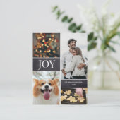 Vertikales Weihnachtsfest 2020 Foto Collage Feiertagspostkarte (Stehend Vorderseite)