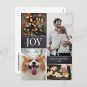 Vertikales Weihnachtsfest 2020 Foto Collage Feiertagspostkarte (Vorne/Hinten)