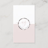 Vertikales Weiß Silver Grace Visitenkarte (Vorderseite)