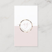 Vertikales White Gold Grace Visitenkarte (Vorderseite)